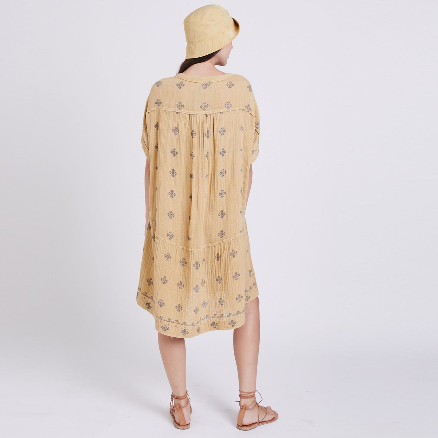 Women’s Dress Organic Cotton Fabric, Original Print, and Dye.