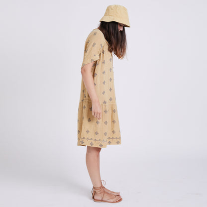 Women’s Dress Organic Cotton Fabric, Original Print, and Dye.